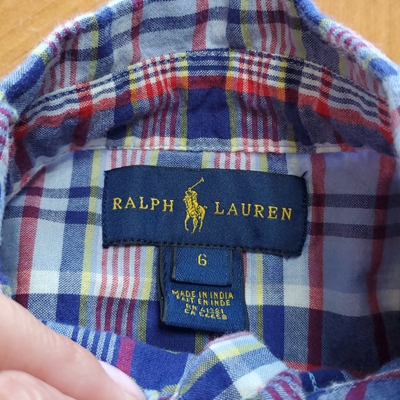 Boy's Polo Ralph Lauren short sleeve button down - Picture 3 of 3